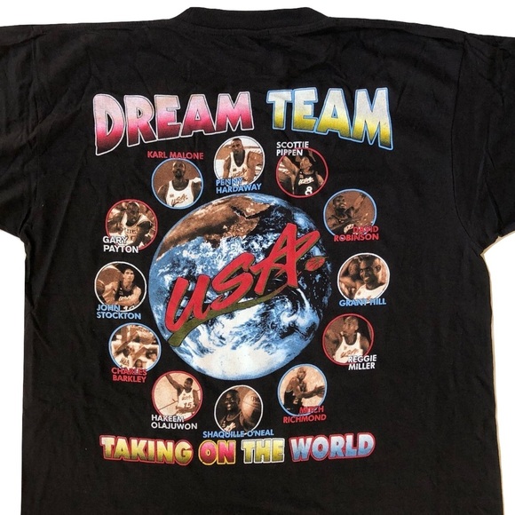 Bay Club Other - Vintage 1996 Dream Team Olympic Rap Tee Bay Club